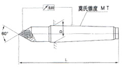 à pointe de carbure de point mort
